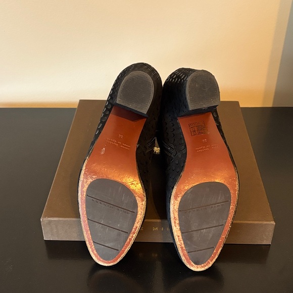 Chie Mihara Textured Black Ankle Boots - Picture 4 of 4